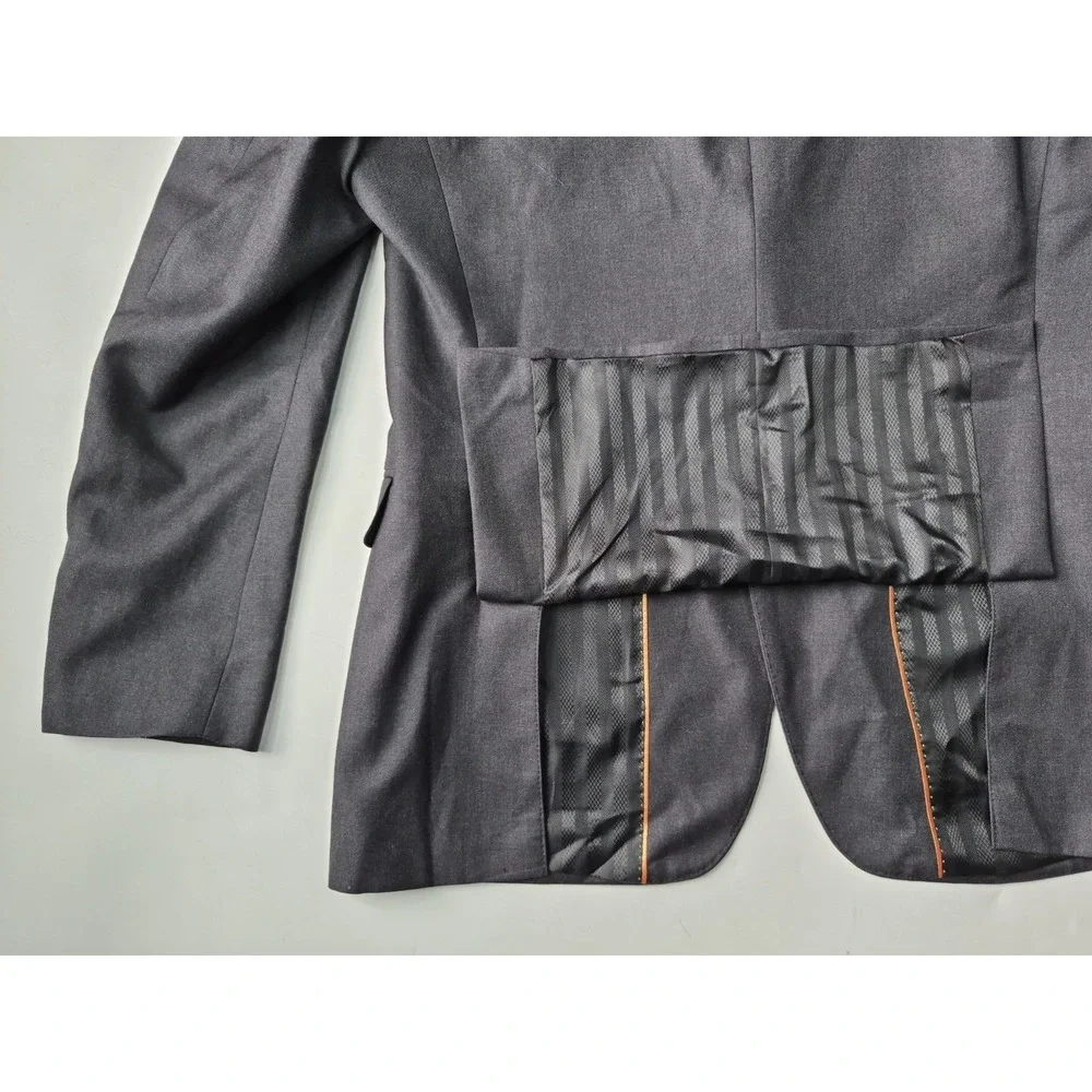 Vitarelli Mens Sports Coat 38R Gray Italy 2 Button Single Breasted Jacket